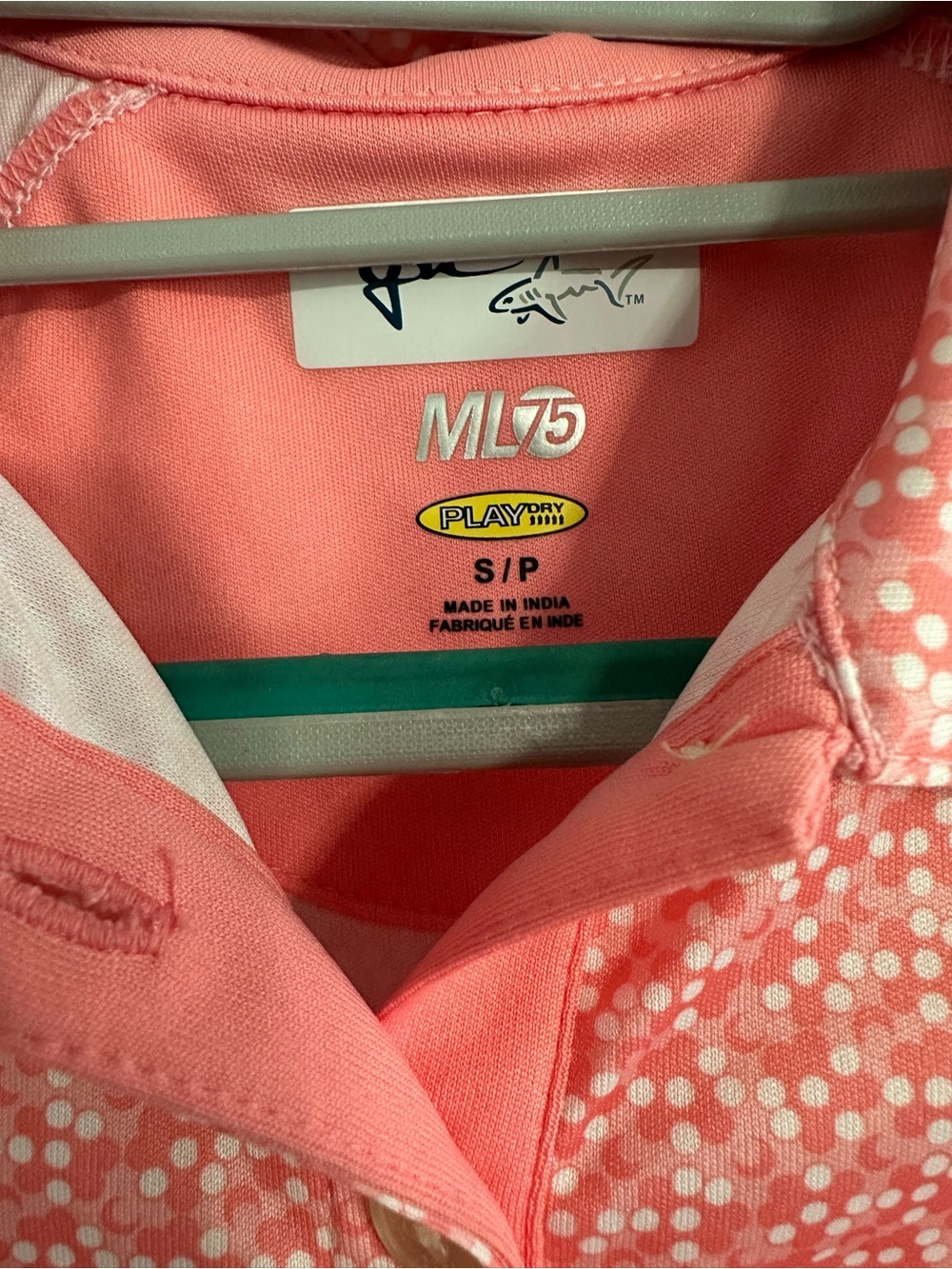Greg Norman Collection Pink Micro Floral Sleeveless Polo Tank - Picture 4 of 4